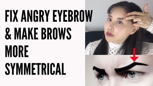 Thumbnail for 'Koko Face Yoga: How to Fix Angry Eyebrow for Symmetrical Eyebrows', featuring techniques to relax and reshape the eyebrows to achieve a more balanced and harmonious facial expression.