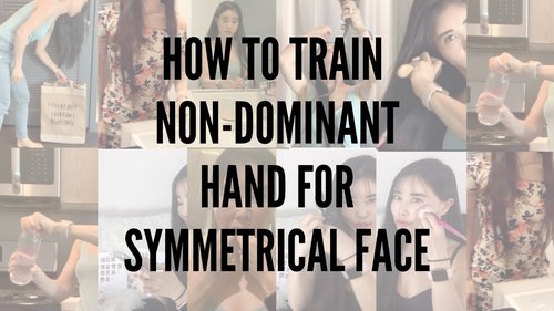 Thumbnail for 'Koko Face Yoga: How to Train Non-Dominant Hand for Symmetrical Face', offering exercises and tips to use the non-dominant hand more often to promote facial and bodily symmetry.