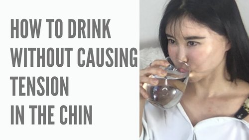 Thumbnail for 'Koko Face Yoga: How to Drink Without Causing Tension in the Chin', featuring techniques to drink in a way that minimizes the formation of wrinkles and tension in the chin area.