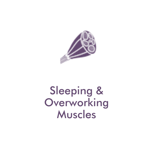 Sleeping & Overworking Muscles