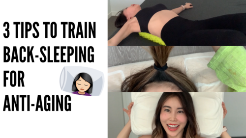 Thumbnail for '3 Tips to Train Back Sleeping, The Best Style for Anti-Aging', showcasing methods to adopt back sleeping for its benefits in reducing wrinkles and promoting youthful skin.