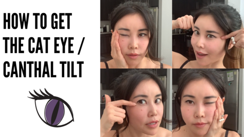 Thumbnail for 'Create Cat Eyes: Canthal Tilt Up with Face Yoga', demonstrating exercises to naturally lift the outer corners of the eyes for a cat-eye effect.