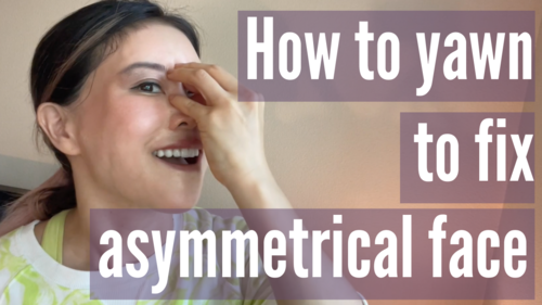 Thumbnail for a blog post titled 'How to Fix Asymmetrical Face', detailing exercises and techniques aimed at achieving facial balance and symmetry through natural, non-invasive methods.