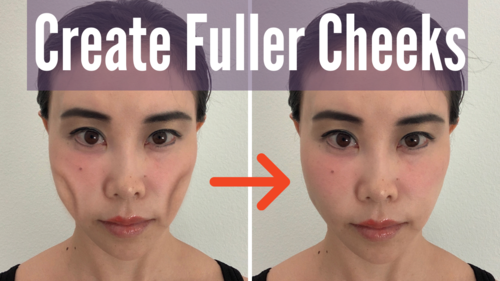 Thumbnail for a blog post titled 'Make Cheeks Fuller', illustrating facial exercises and techniques to enhance cheek volume and create a more youthful appearance.