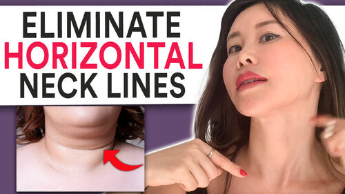 Thumbnail for 'Eliminate Horizontal Neck Lines', featuring methods and exercises to reduce the appearance of creases on the neck for a smoother, younger-looking skin.