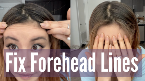 Thumbnail for 'Reduce Forehead Lines', showing techniques to minimize wrinkles for smoother skin.