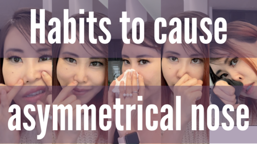 5 bad habits to cause asymmetrical nose