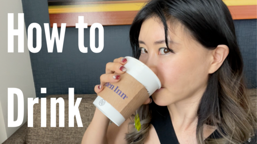 Thumbnail for 'How To Drink', illustrating proper drinking techniques and postures to support oral health and facial structure.