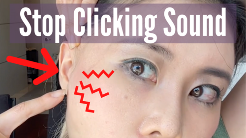Thumbnail for a blog post titled 'TMJ Adjustment Part 2 To Stop Clicking Sound', providing advanced techniques and solutions for addressing temporomandibular joint issues and eliminating the clicking noise during jaw movement.