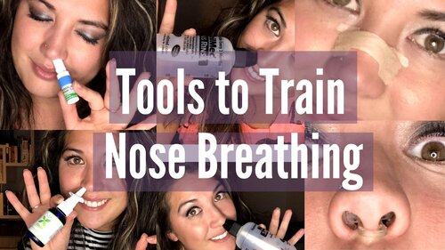 Thumbnail for '5 Tools to Train Nose Breathing', featuring gadgets and techniques to encourage nasal breathing for health.