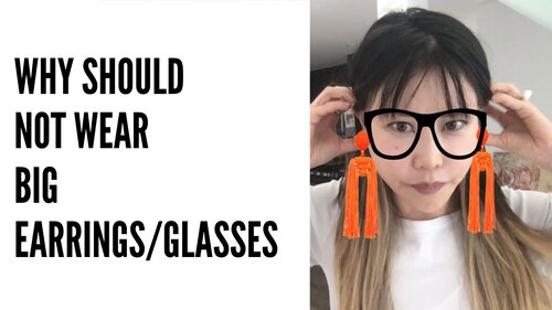 Thumbnail for 'Koko Face Yoga: Why You Should NOT Wear Heavy Earring Glasses', discussing the drawbacks of heavy accessories on ear and facial health, and suggesting lighter alternatives.