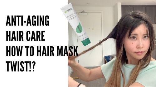 Thumbnail for 'Koko Face Yoga: Anti-Aging Hair Care', demonstrating how to twist hair pieces while applying a hair mask to enhance treatment effectiveness and promote healthy, youthful hair.