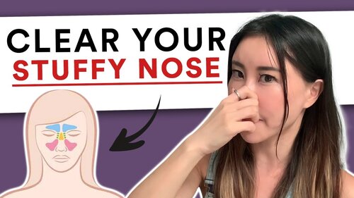 Thumbnail for a blog post titled 'How To Clear Your Stuffy Nose', featuring tips and natural remedies to relieve nasal congestion effectively.