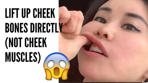 Thumbnail for 'Lift Up Cheek Bones', featuring exercises and techniques specifically aimed at elevating the cheekbones rather than the muscles for a more defined facial structure.