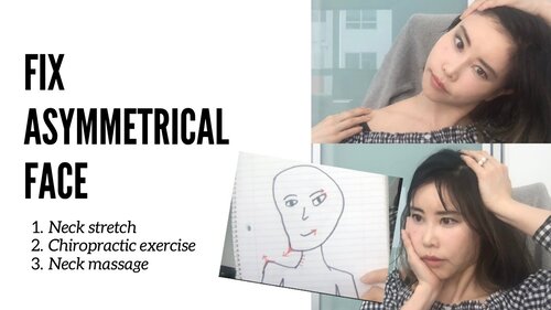 Thumbnail for 'Koko Face Yoga: How to Fix an Asymmetrical Face Tilting to a Side', offering exercises and tips to correct imbalances such as a tilting chin and uneven shoulders for better facial and body symmetry.