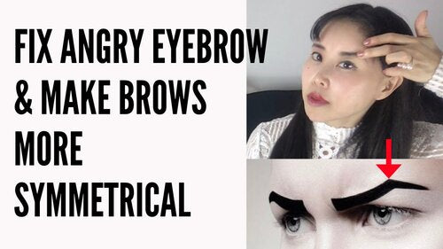 How To Fix Angry Eyebrow For Symmetrical Eyebrows | Make Eyebrows More Symmetrical
