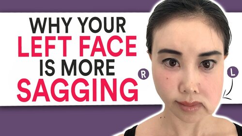 Thumbnail for 'Why Your Left Side Is More Sagging', exploring reasons for asymmetrical sagging on the face and offering tips for improvement.