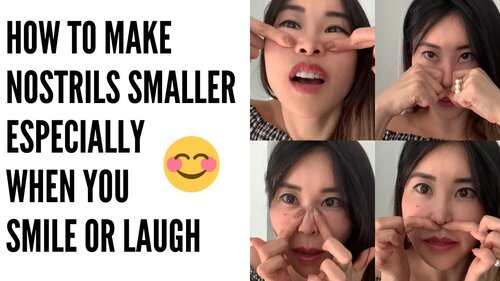 Thumbnail for 'How to Make Nostrils Smaller When You Smile or Laugh', providing techniques and exercises to reduce nostril widening during facial expressions.