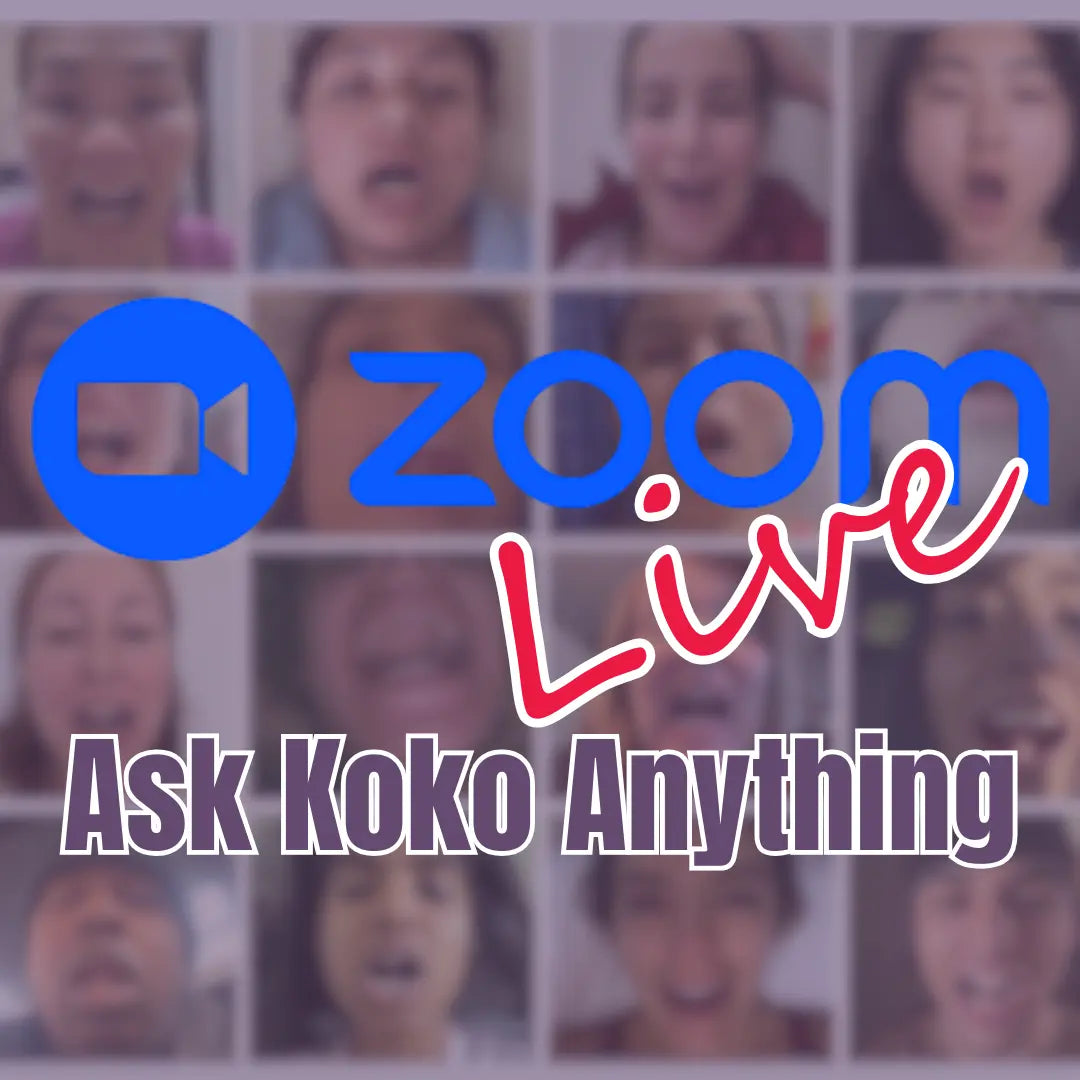 Face-to-face session with Koko explaining facial yoga principles and muscle awareness