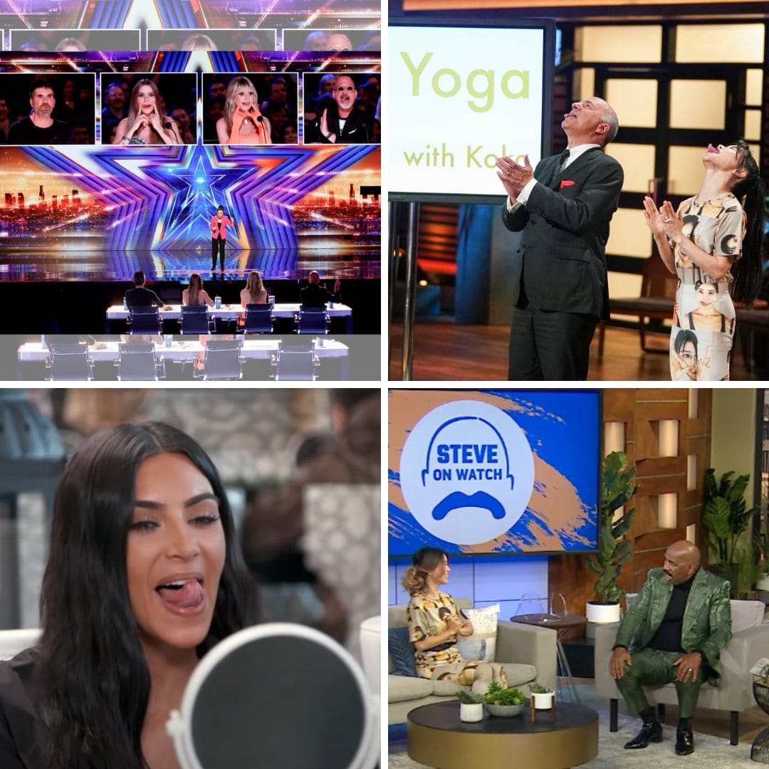 Celebrity fans of Koko Face Yoga on America's Got Talent, Shark Tank, Kardashians, and Steve on Watch.