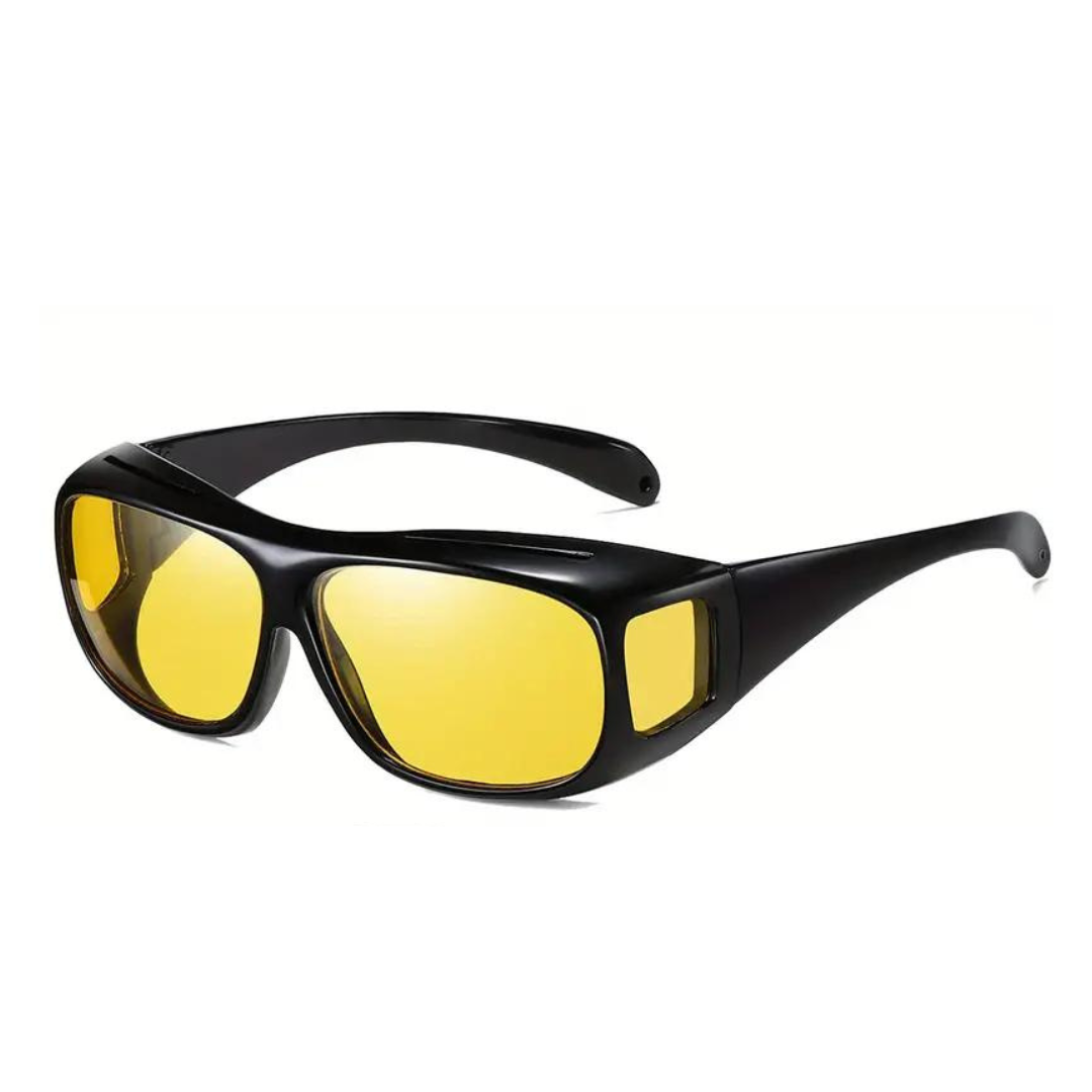 Image from Koko Face Yoga's Temu affiliate promotion featuring polarized yellow lenses, designed to enhance visibility and reduce glare for improved visual clarity and eye comfort.