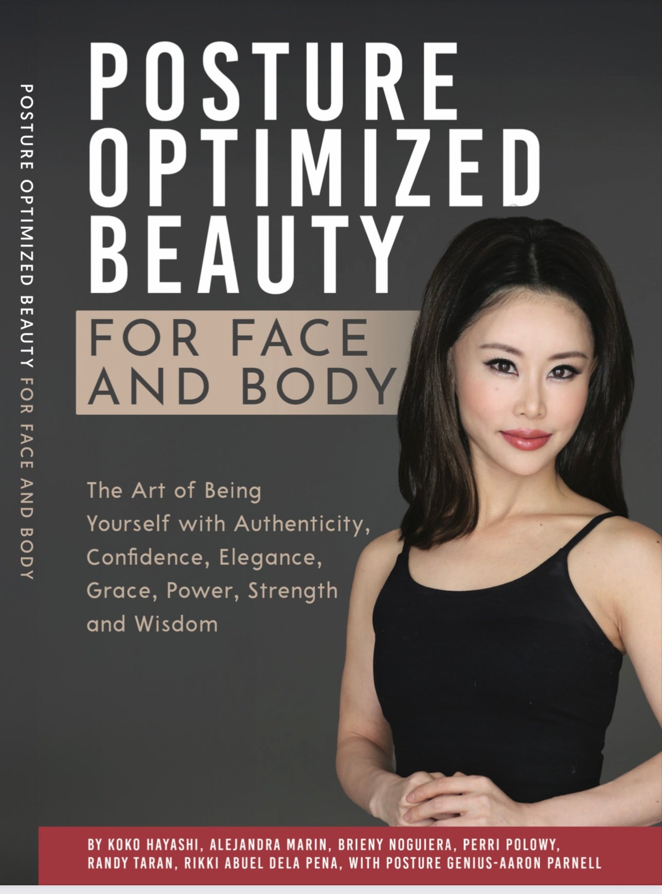 Cover of 'Posture Optimized Beauty' by Koko Hayashi, enhancing face and body.